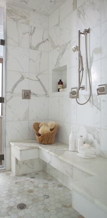 marble tile and slab niche