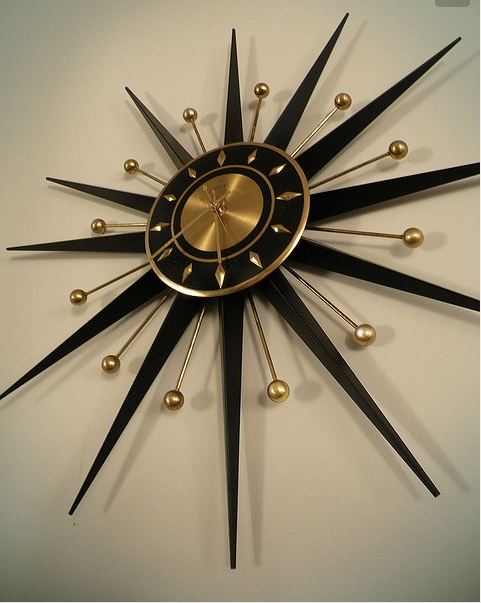 mid century clock
